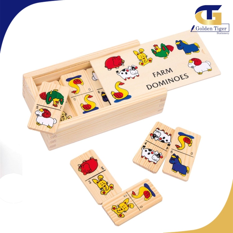 Dominoes Wooden Box(အရုပ်ဆက်)