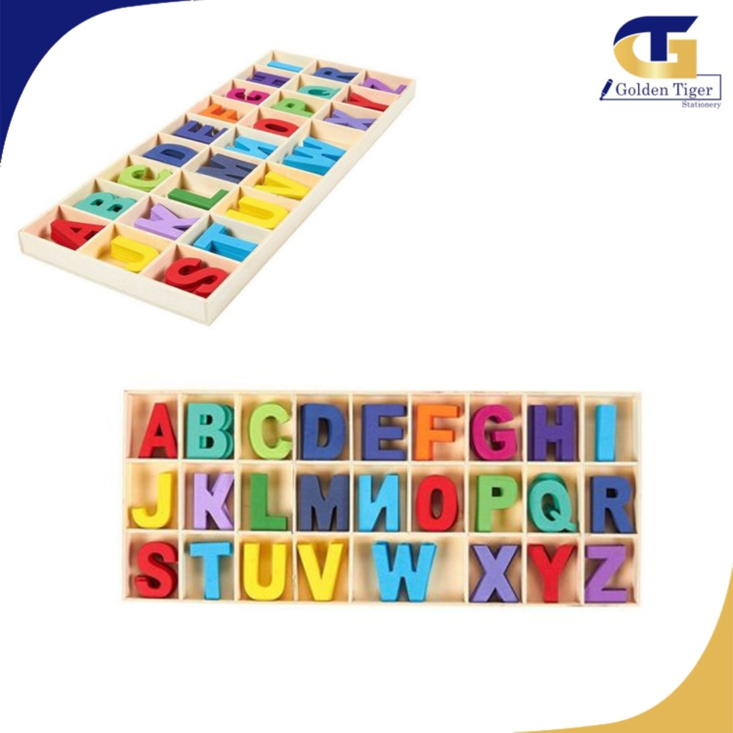 Wooden Alphabet ABC Box (Big) Golden Tiger Stationery Store