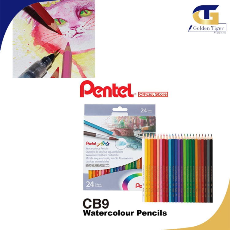 Pentel Water Color Pencil 24colors CB9-24U