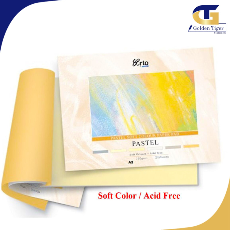 ARTO Pastel paper pad (A3-160g-24sheet-6color) CR37153/CR37153