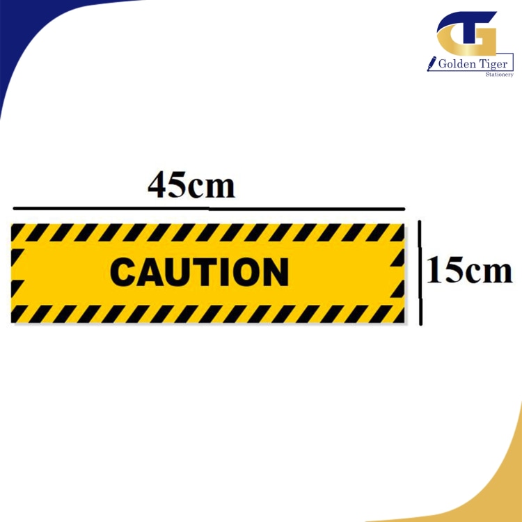 Floor sticker (CAUTION 45*15cm)