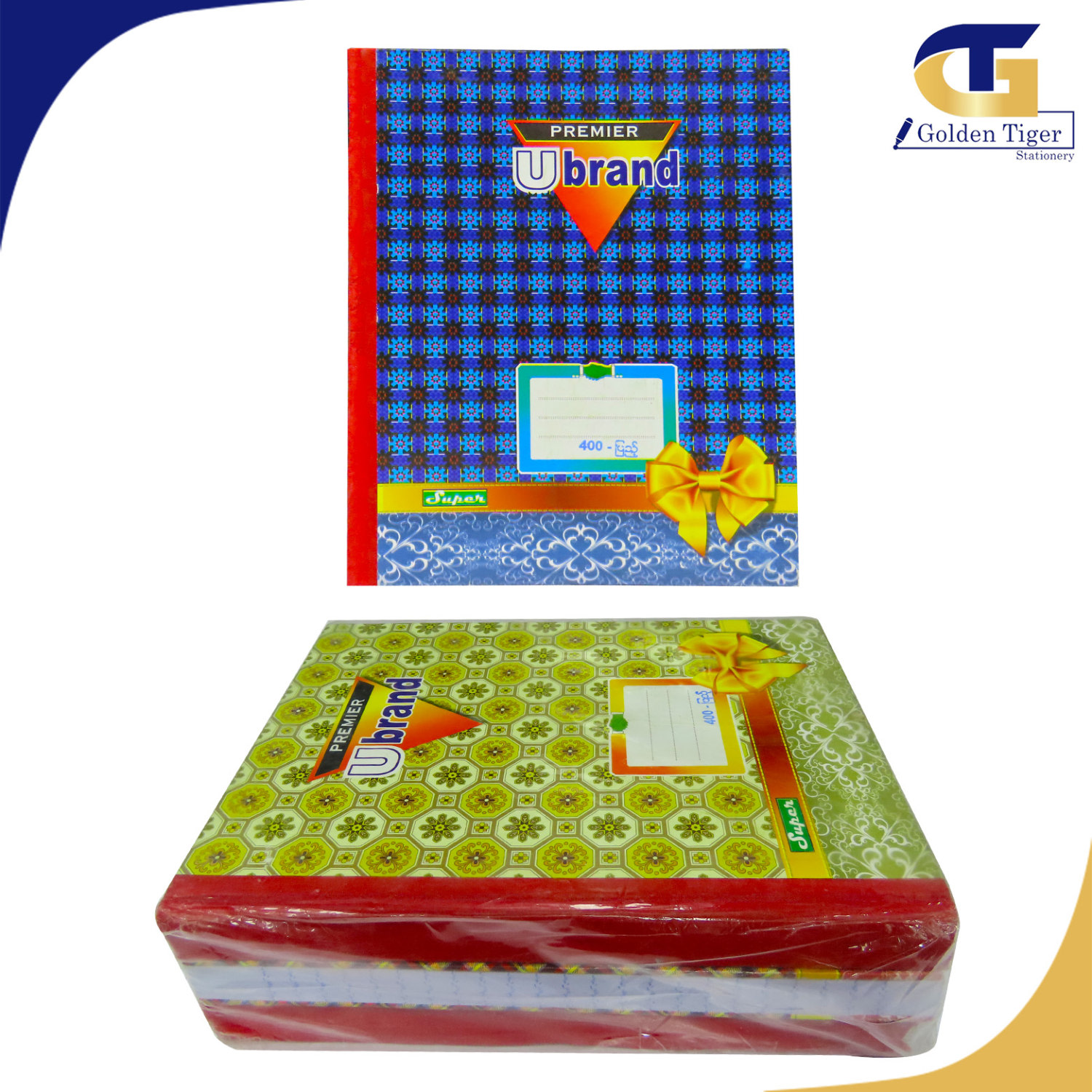 Ledger Short 400P 3pcs pkt Golden Tiger Stationery Store