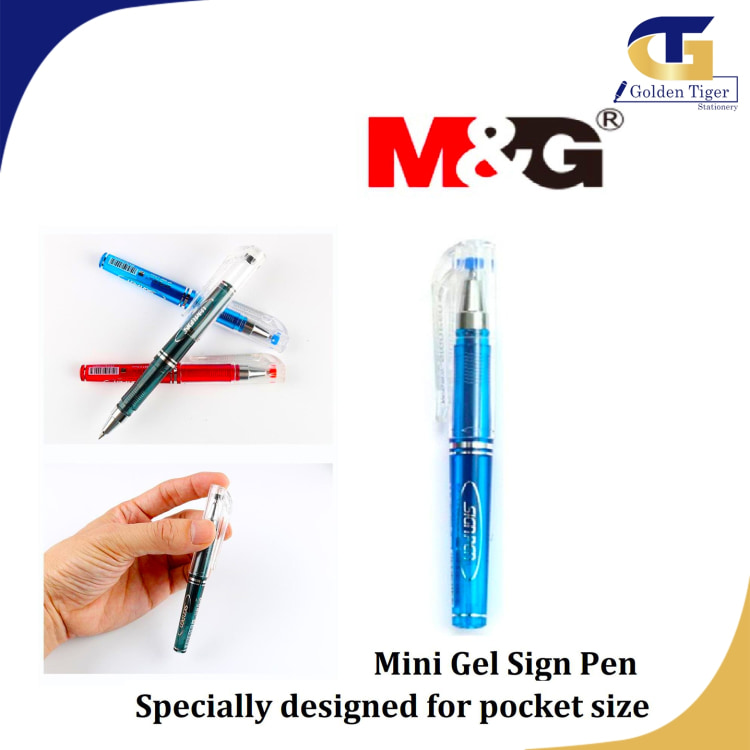 M&G Ballpen Blue Sign Pen Pocket size
