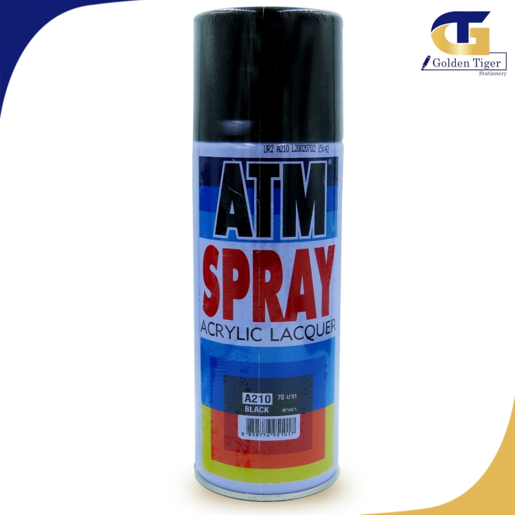 ATM Spray Paint BLACK 210 / FLAT Black A212