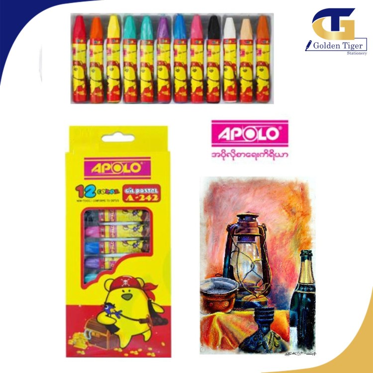 Apolo Oil Pastel 12 color A-242
