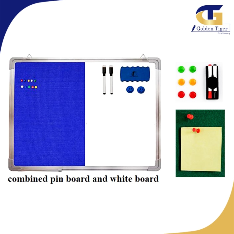 Combined Soft Board and White Board 4ft x 3ft