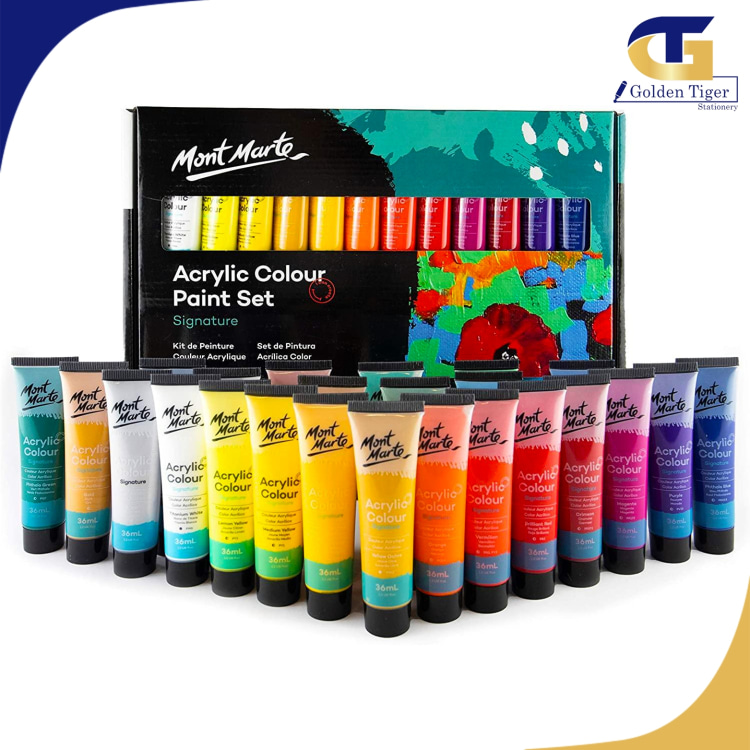 Mont Marte Acrylic Color Paint Set 24colorsx36ml
