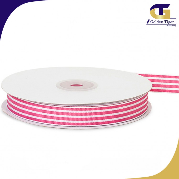 Metallic Stripe Ribbon 50Y