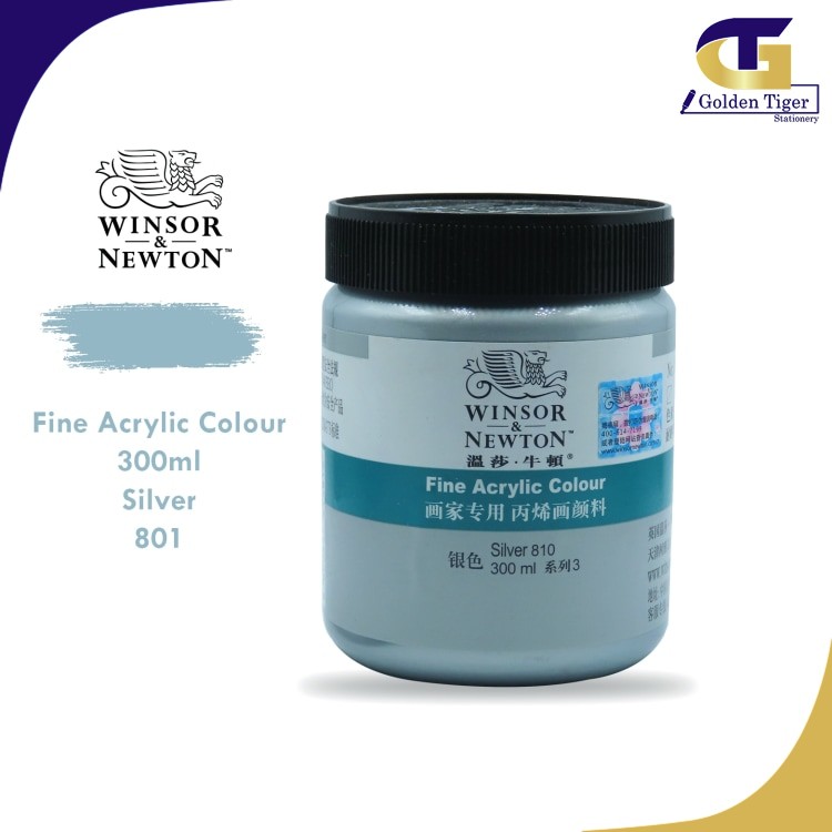 WINSOR NEWTON Acrylic Color 300ML Silver 810