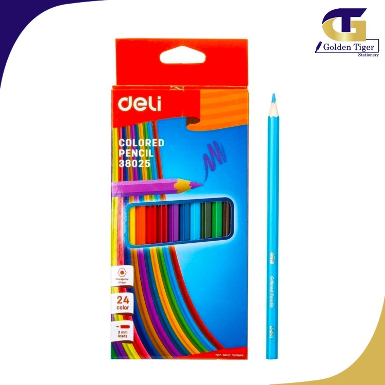 Deli Colored Pencils Non Toxic 38023 (12)Color