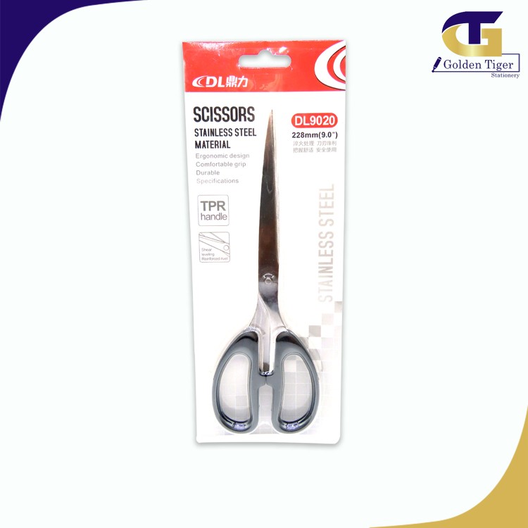China Scissors Stainlesss Steel Material  Dl 9020 9"inch