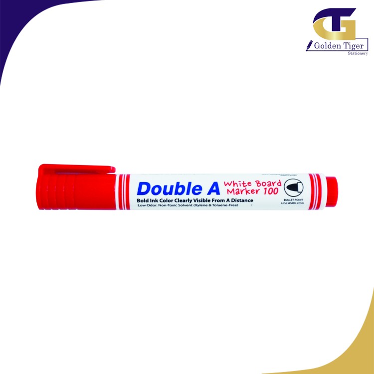 Double A White Board Marker Red  ( Pcs )