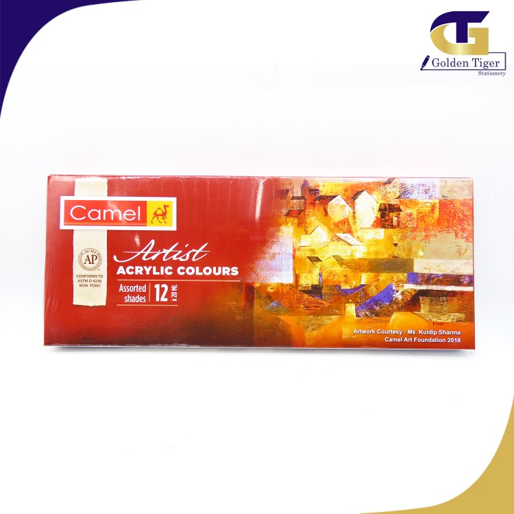 Camel Acrylic Colours 20ml set 12 colours