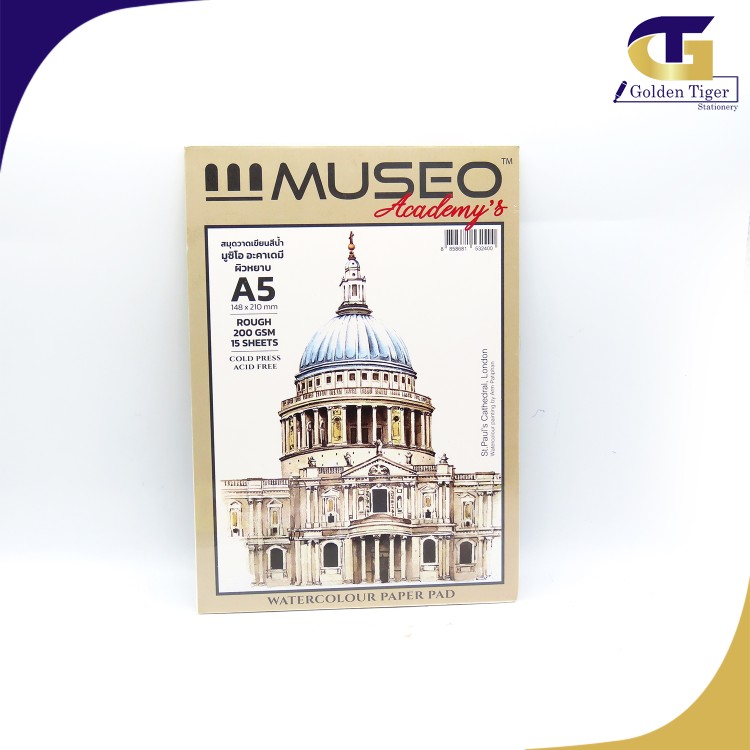 Museo watercolor paper pad A5-15sheets 200gsm