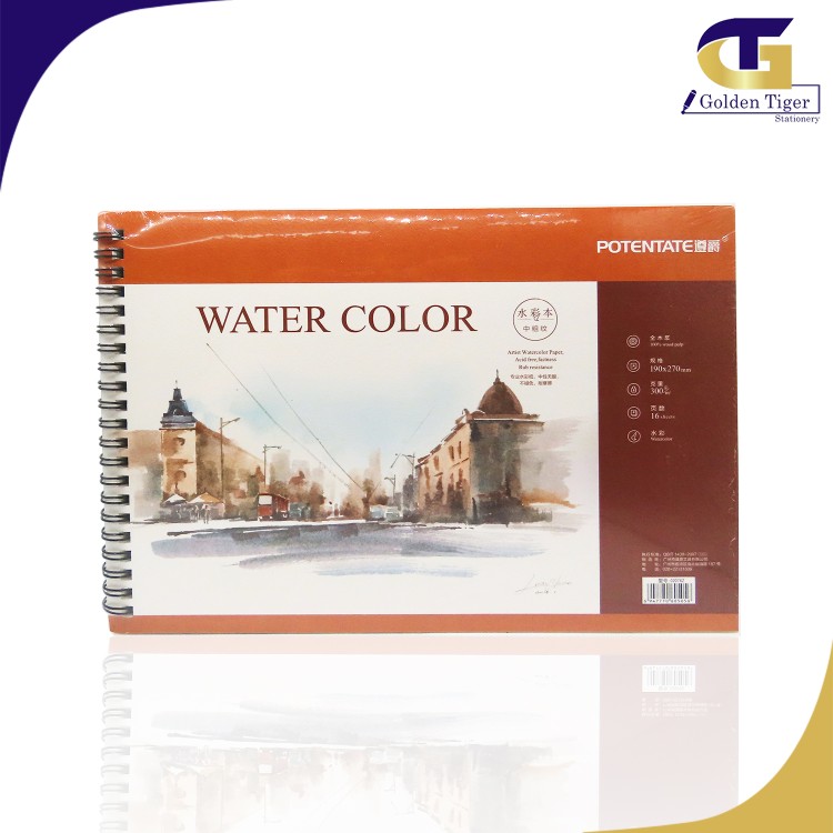 Potentate Water color pad Ring 300gsm 16 sheets 270  x 190 mm 020762